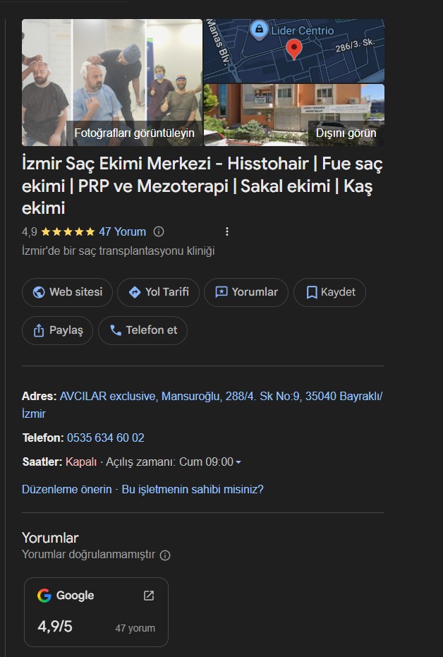 Saç Ekim Yorumları - Ödemiş